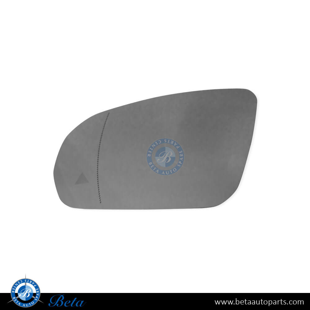 Left Side Mirror Glass with Blind Spot for Mercedes W222/C217/W213/C238/W205/W253/C257 2014-Up models, Part Number 998102516 Left Side Mirror Glass with Blind Spot for Mercedes W222/C217/W213/C238/W205/W253/C257 2014-Up models, Part Number 998102516